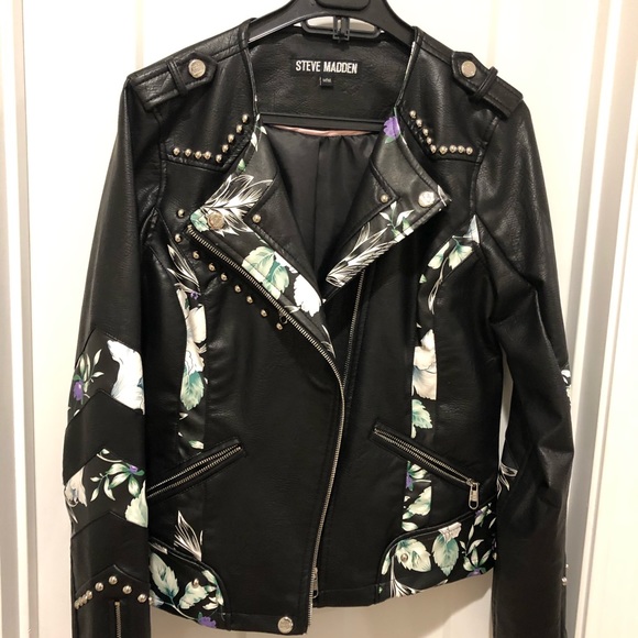 SOLD! Madden Faux Studded Leather Jacket - Picture 2 of 7